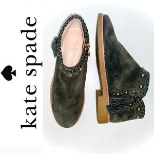 KATE SPADE olive Bowie ankle boots